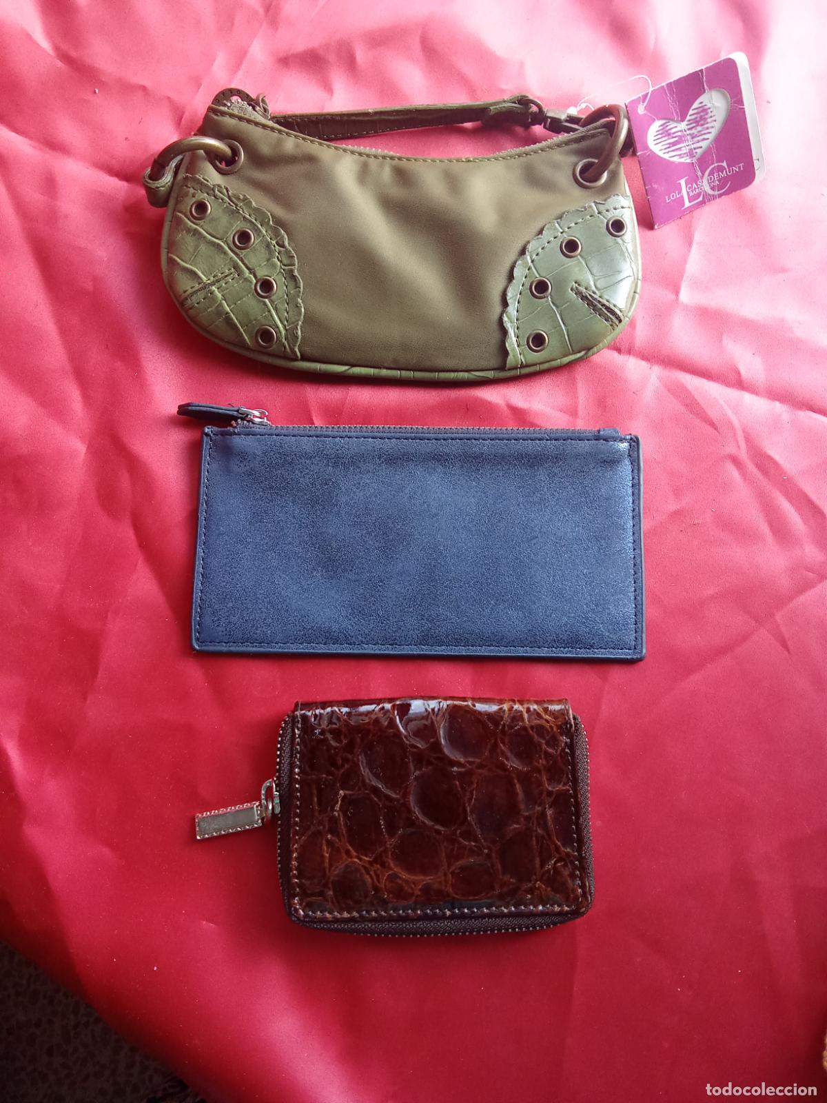 Segunda mano: Lote monederos y bolsito marcas Machine by Bassico y Lola Casademunt. Caja bolsos