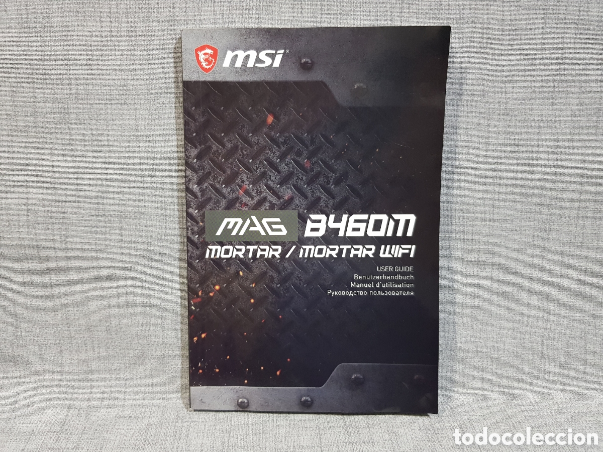 Segunda mano: MANUAL PARA PLACA BASE MSI MAG B460M MORTAL / MORTAL WIFI A&Ntilde;O 2020