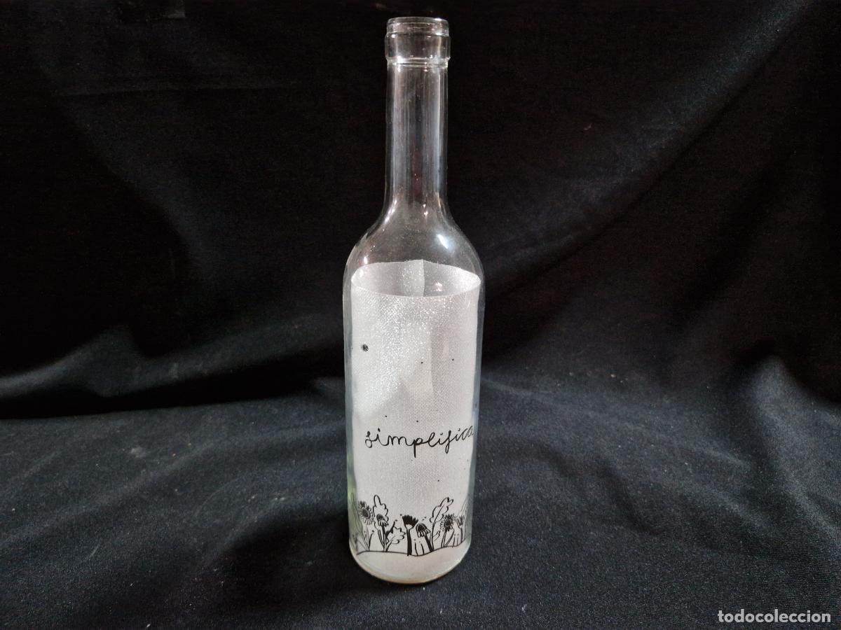 Segunda mano: BONITA BOTELLA CRISTAL. SIMPLIFICA. 28 CM DE ALTURA.