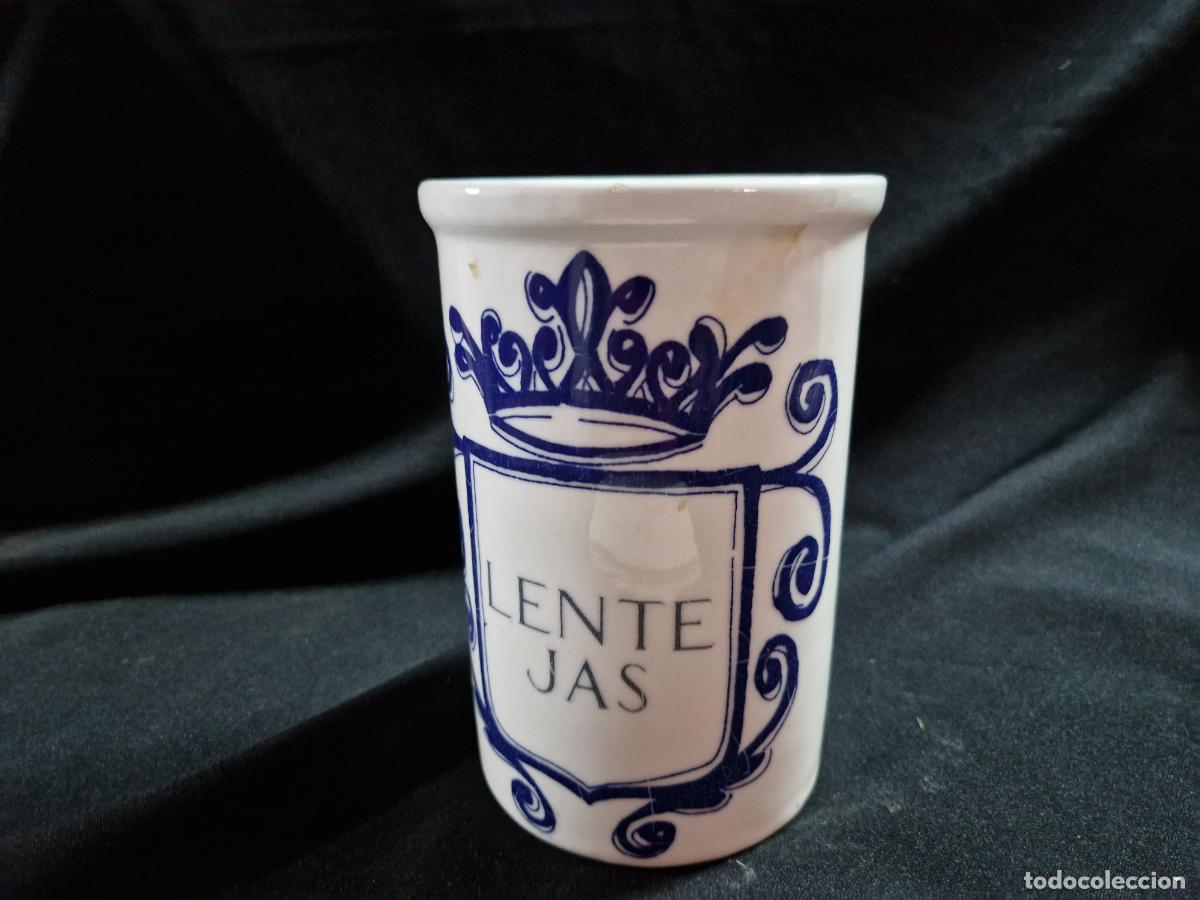 Segunda mano: BONITO RECIPIENTE PARA LENTEJAS. DE CERAMICA. MEDIDA 18*12