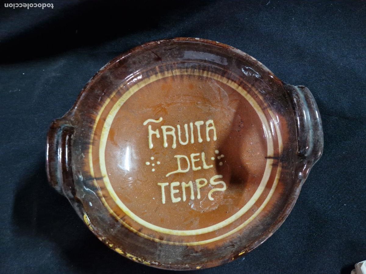 Segunda mano: BONITO FRUTERO DE BARRO. FRUITA DEL TEMPS.