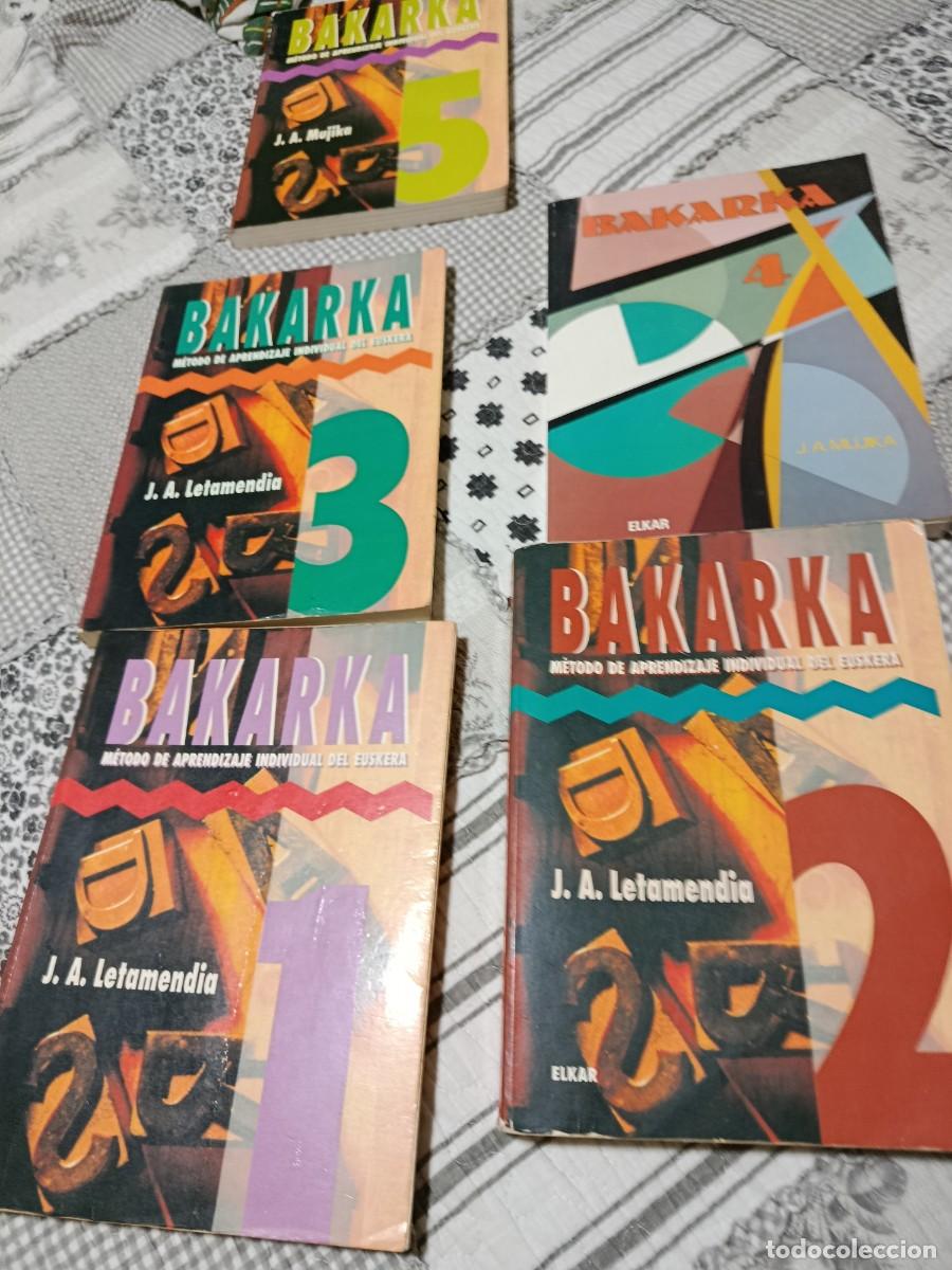 Segunda mano: CINCO LIBROS DE BAKARKA. 1993-95. J.A. Letamendia y J.A Mujika.Metodo de aprendizaje euskera