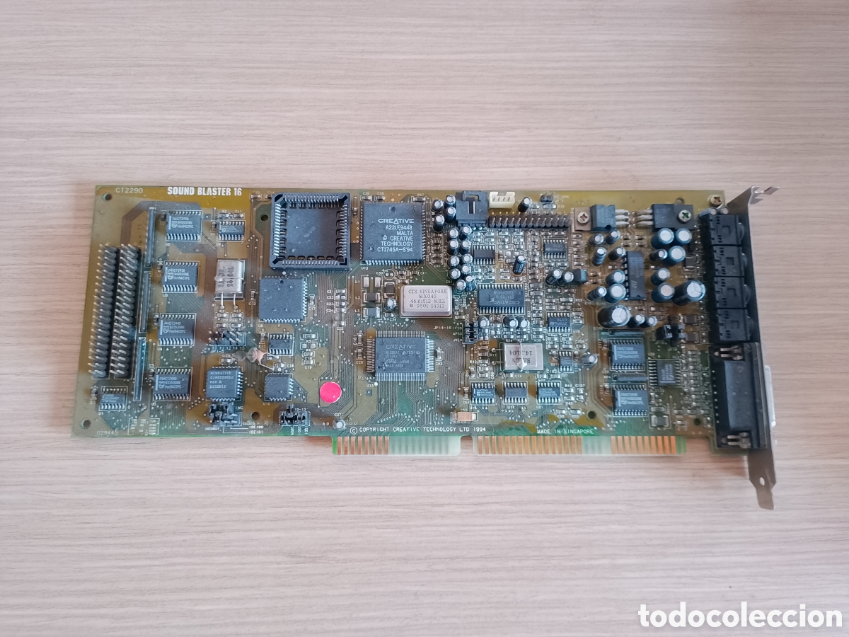 Segunda mano: Tarjeta de sonido retro sound blaster 16