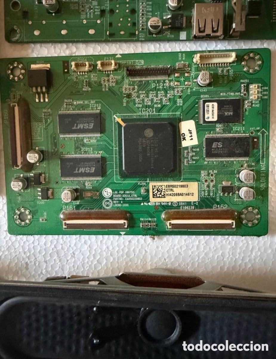 Segunda mano: Placa electr&oacute;nica TV LG componentes transformador - Foto 5