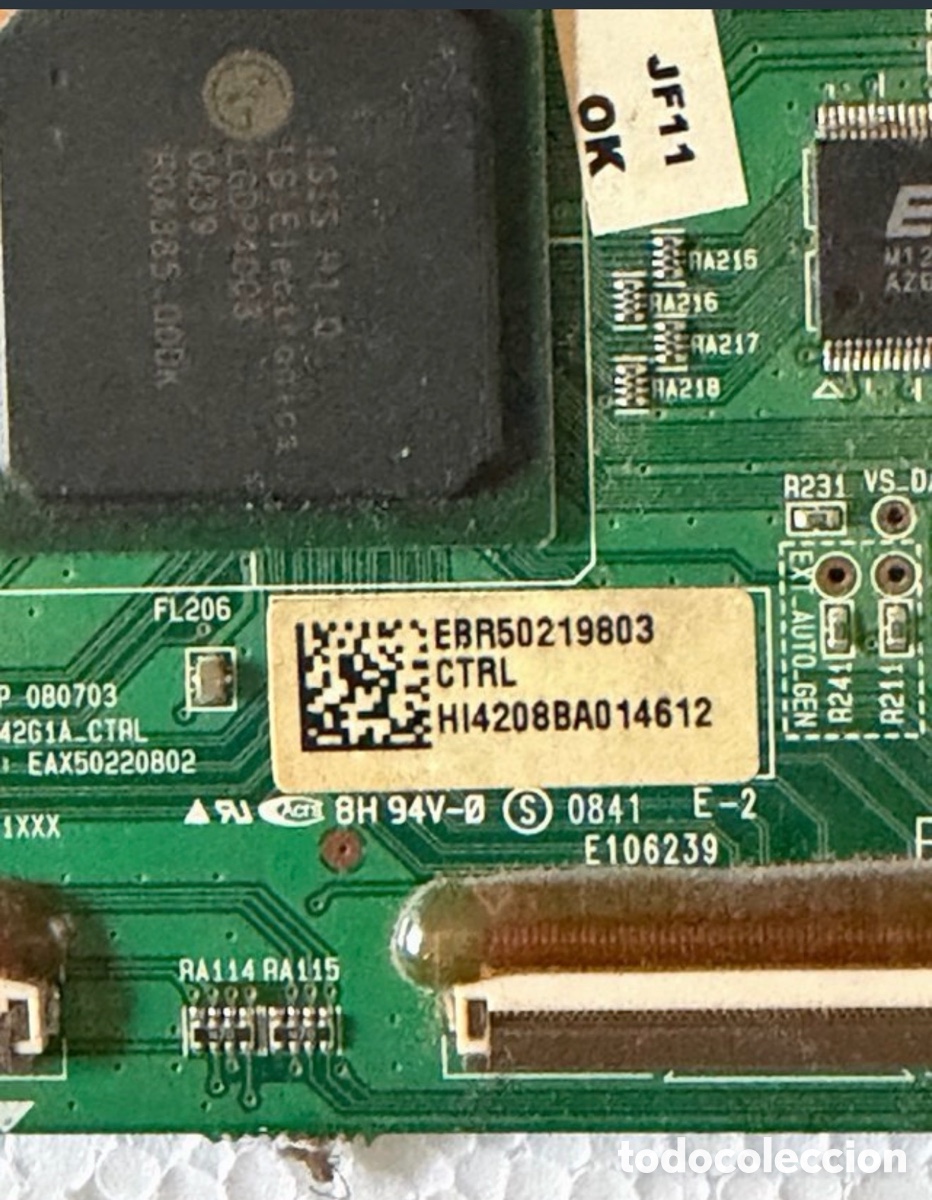 Segunda mano: Placa electr&oacute;nica TV LG componentes transformador - Foto 6
