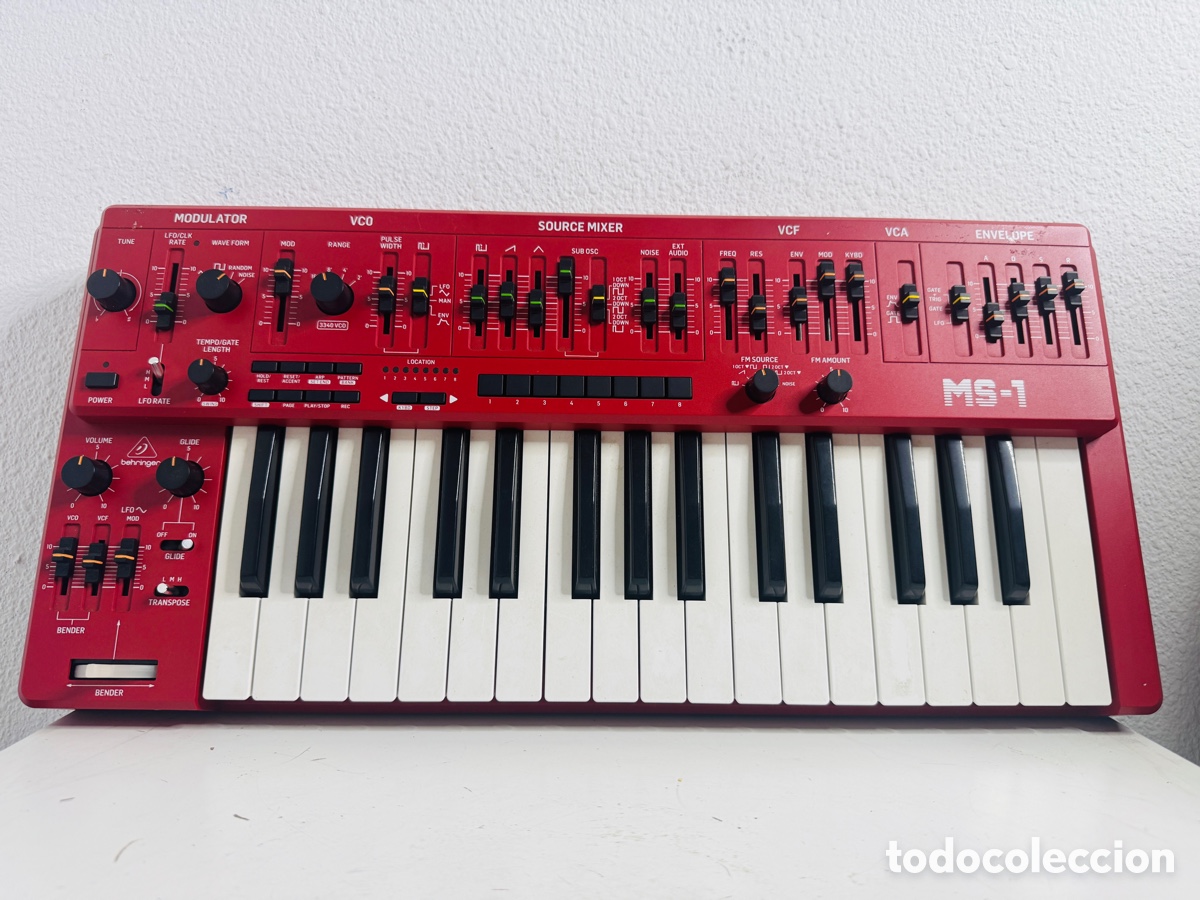 Segunda mano: Behringer MS 1 RD Analog Monophonic Synthesizer Red Keyboard - Foto 2