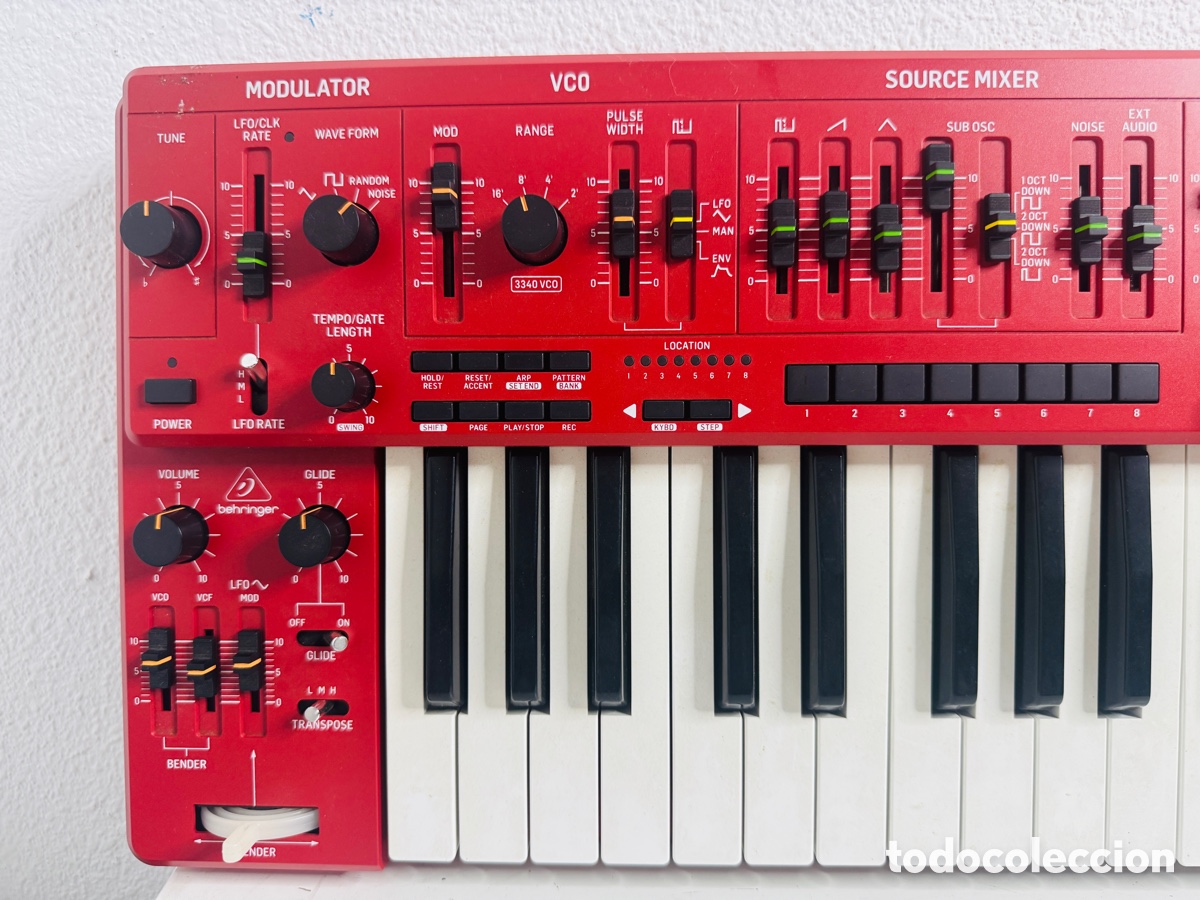Segunda mano: Behringer MS 1 RD Analog Monophonic Synthesizer Red Keyboard - Foto 3