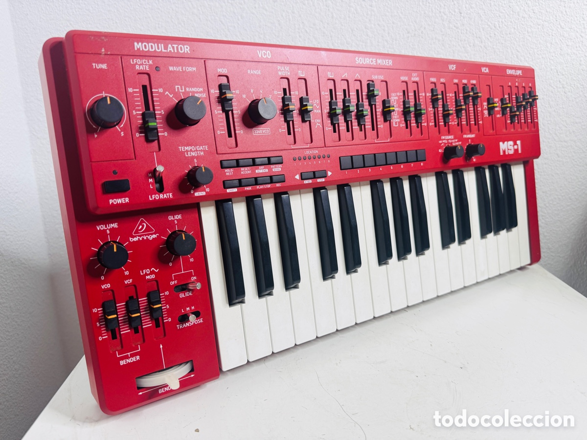Segunda mano: Behringer MS 1 RD Analog Monophonic Synthesizer Red Keyboard - Foto 5