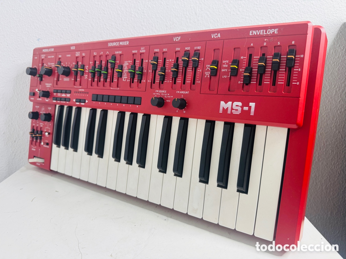 Segunda mano: Behringer MS 1 RD Analog Monophonic Synthesizer Red Keyboard - Foto 7