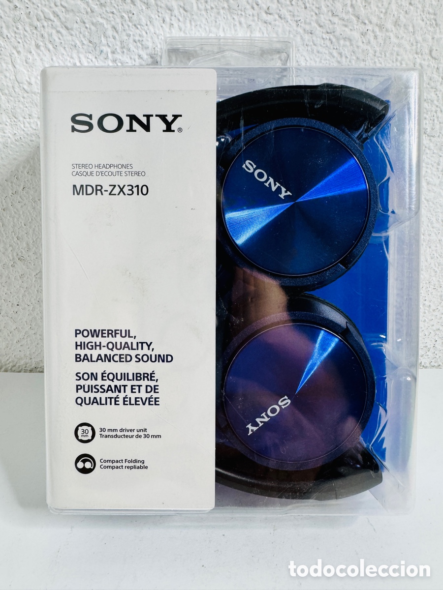 Segunda mano: Sony MDR-ZX310 Stereo Headphones Bue New