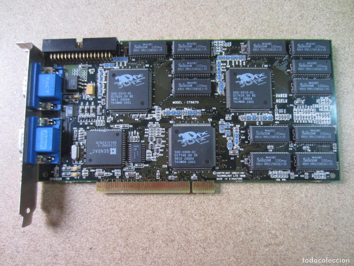 Segunda mano: Tarjeta Grafica Aceleradora 3D Creative Labs 3D Blaster Voodoo2 3DFX modelo CT6670 (SIN PROBAR)