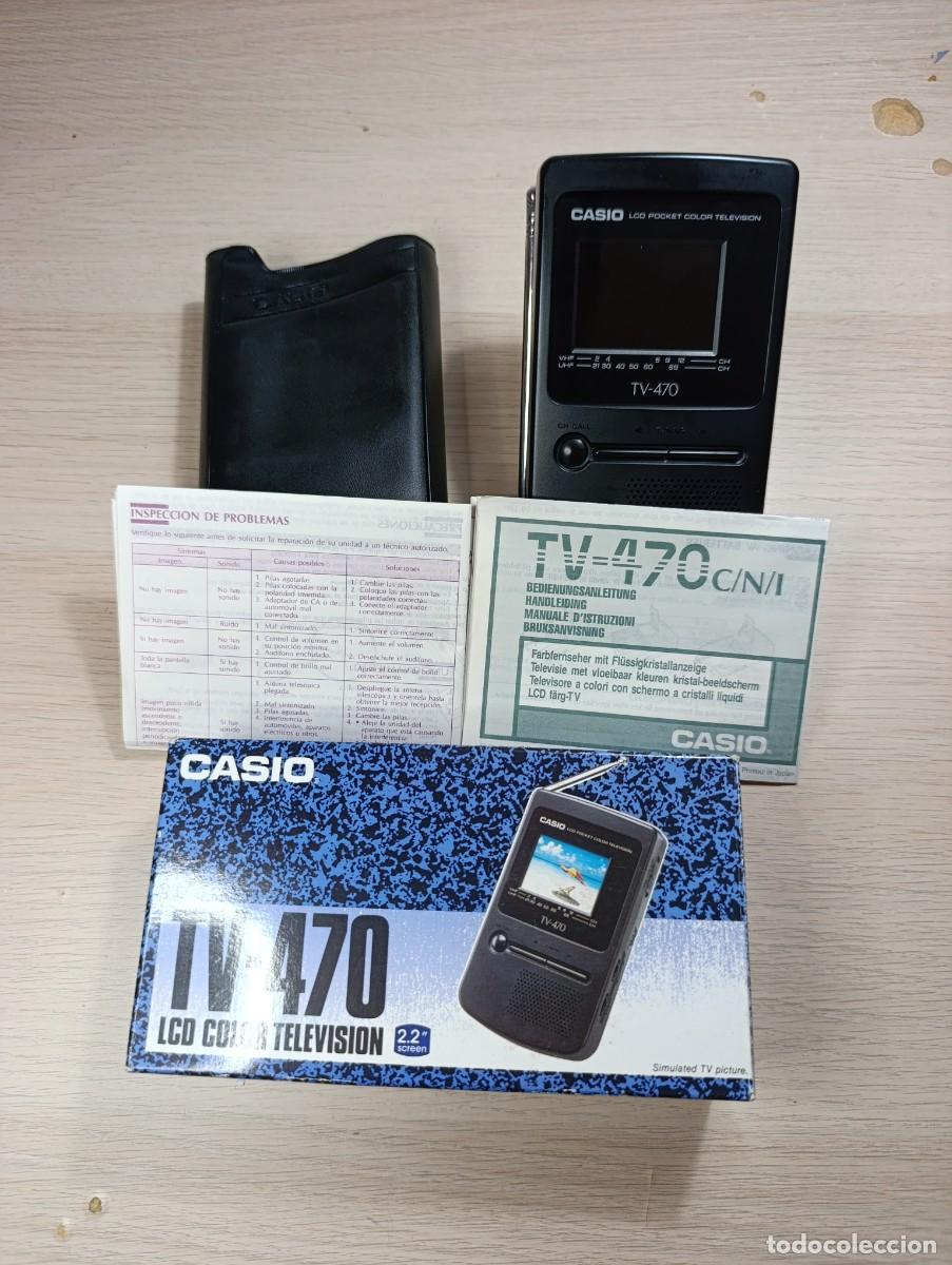 Segunda mano: Mini Televisor Port&aacute;til Casio TV-470 - Caja y Manuales (A&ntilde;os 90)