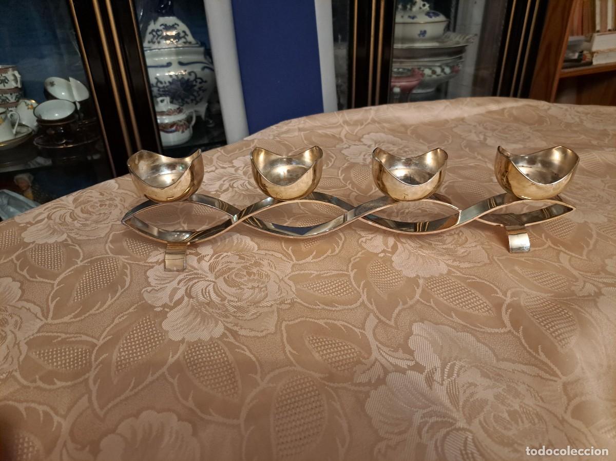 Segunda mano: Candelabro de metal en doral suave, centro de mesa, PartyLite - Foto 2
