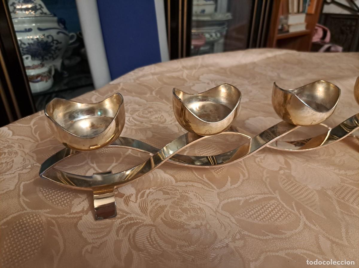Segunda mano: Candelabro de metal en doral suave, centro de mesa, PartyLite - Foto 4