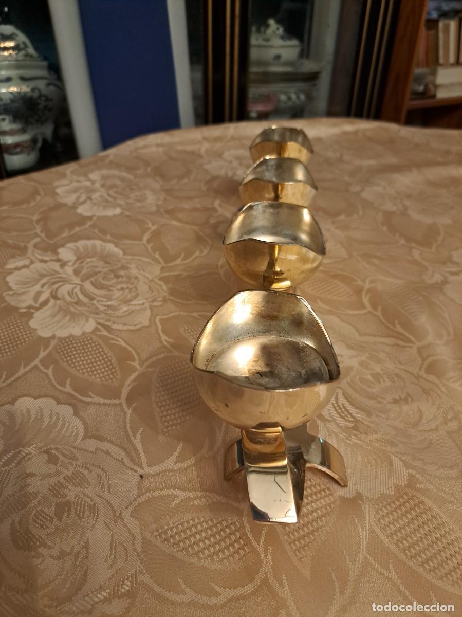 Segunda mano: Candelabro de metal en doral suave, centro de mesa, PartyLite - Foto 7
