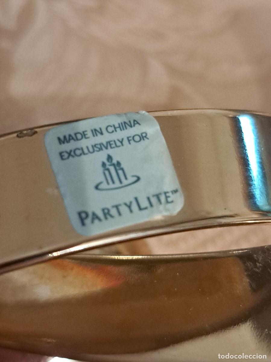 Segunda mano: Candelabro de metal en doral suave, centro de mesa, PartyLite - Foto 8