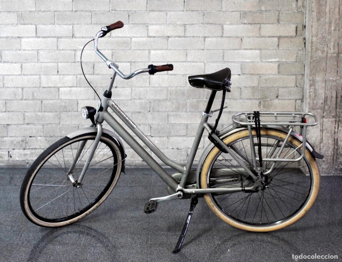 Segunda mano: Bicicleta de transporte holandesa original Gazelle Duty NL en color gris y en muy buen estado