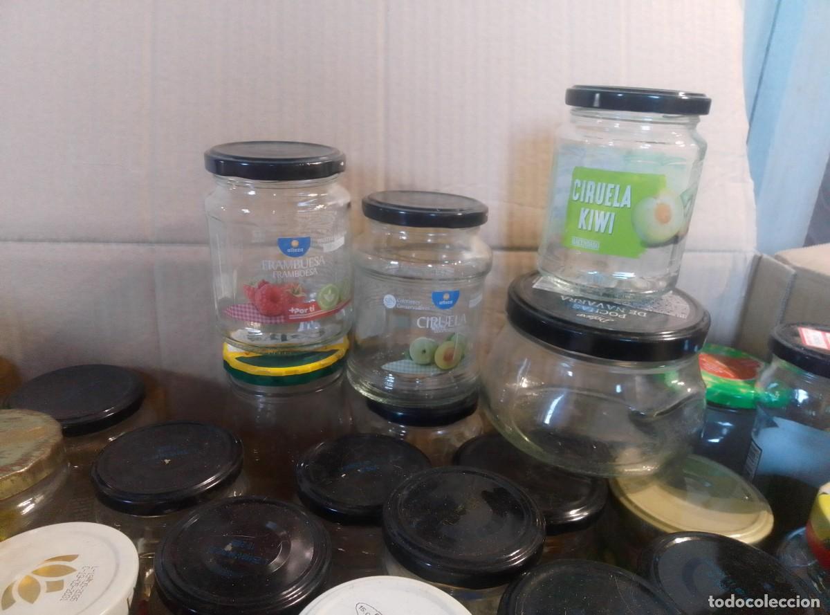 Seconda Mano: Lote 40 frascos, tarros, botes de mermelada, conservas, peque&ntilde;os 350 gr. Aprox. Cristal con tapa
