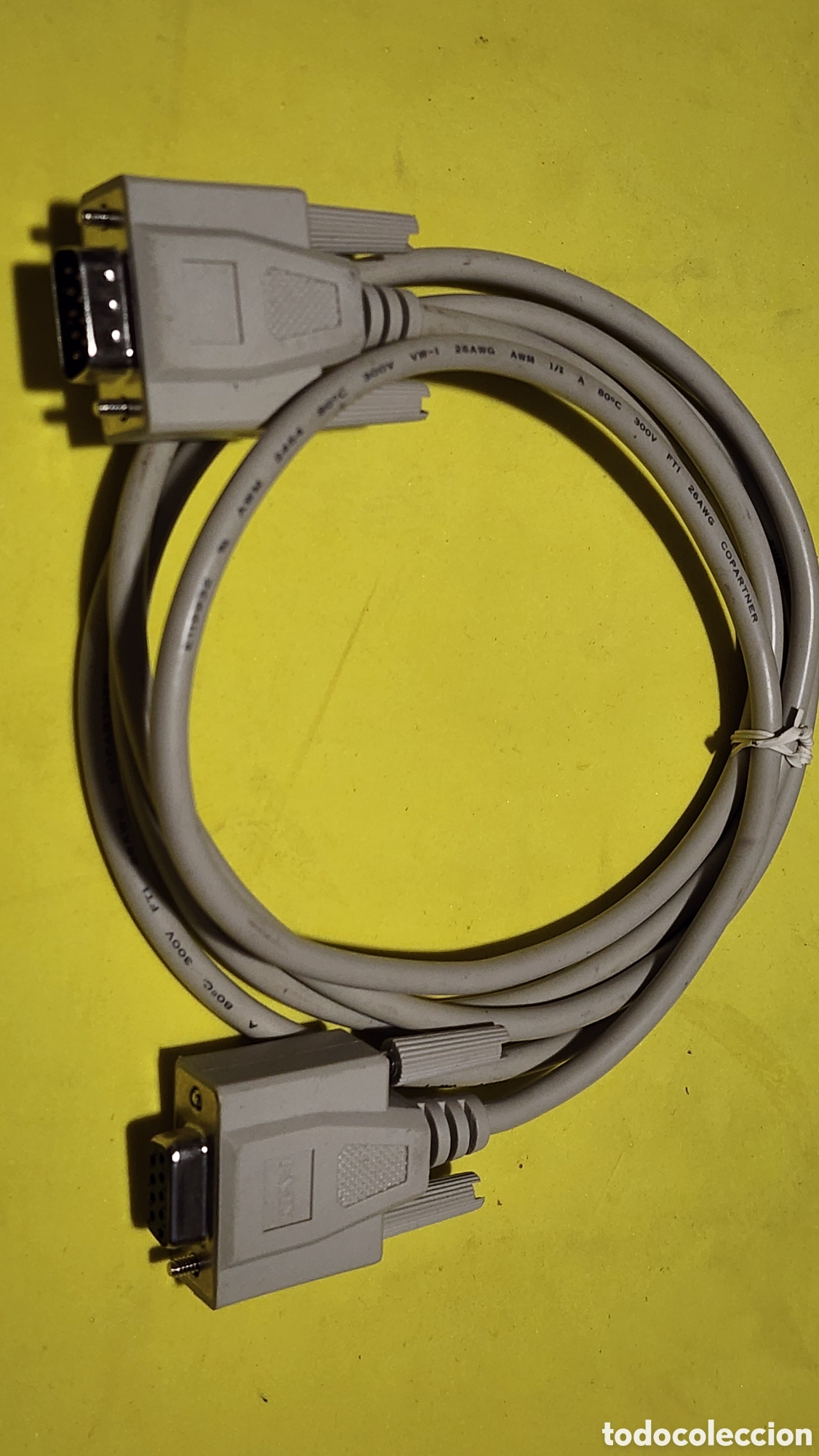 Segunda mano: Cable Serie RS232 DB9 (Macho a Hembra) - Extensi&oacute;n / Retroinform&aacute;tica / TPV