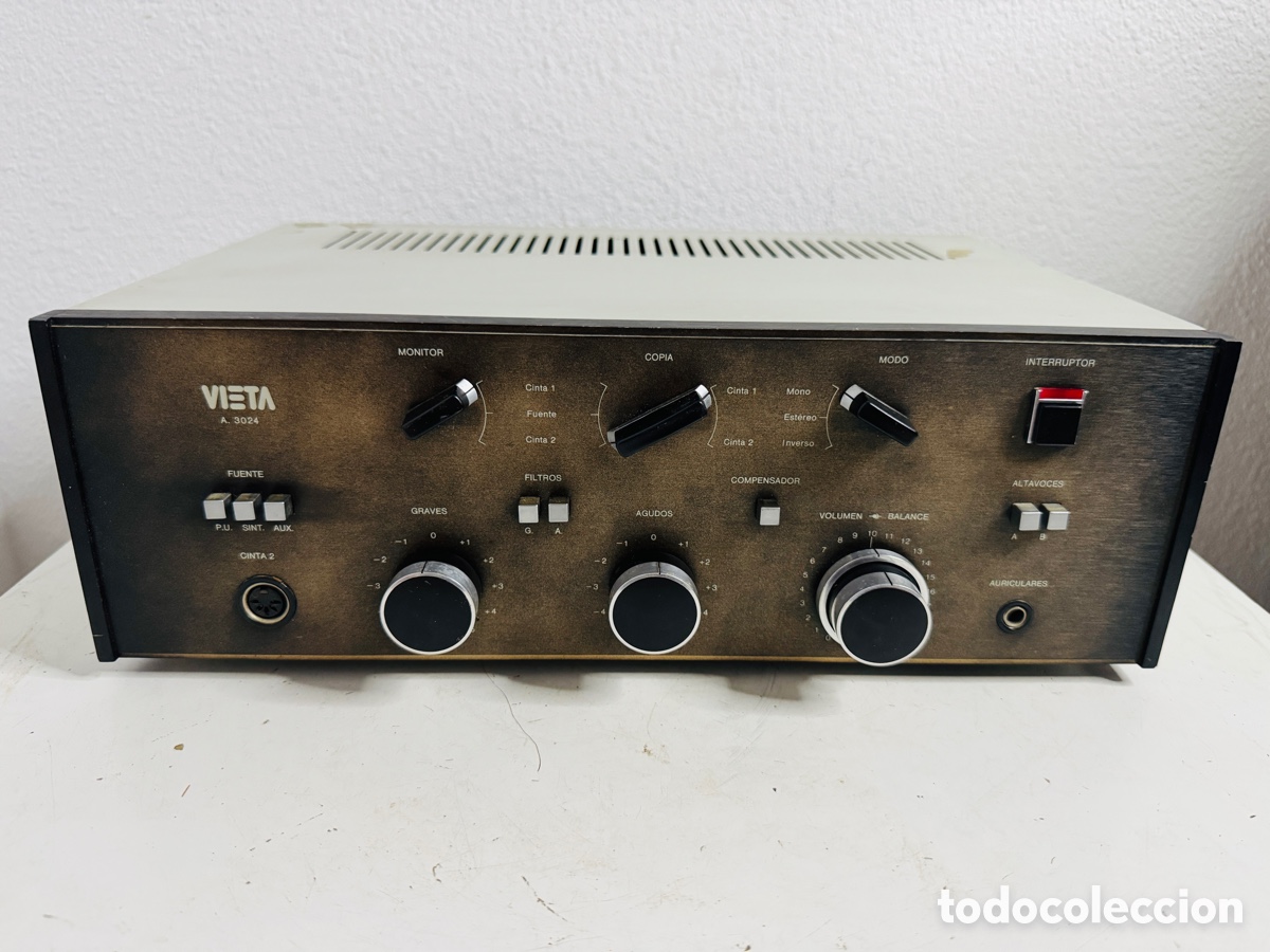 Segunda mano: Vieta A 3024 Amplificador Hifi Vintage Spain 1970s Enciende Sin Comprobar