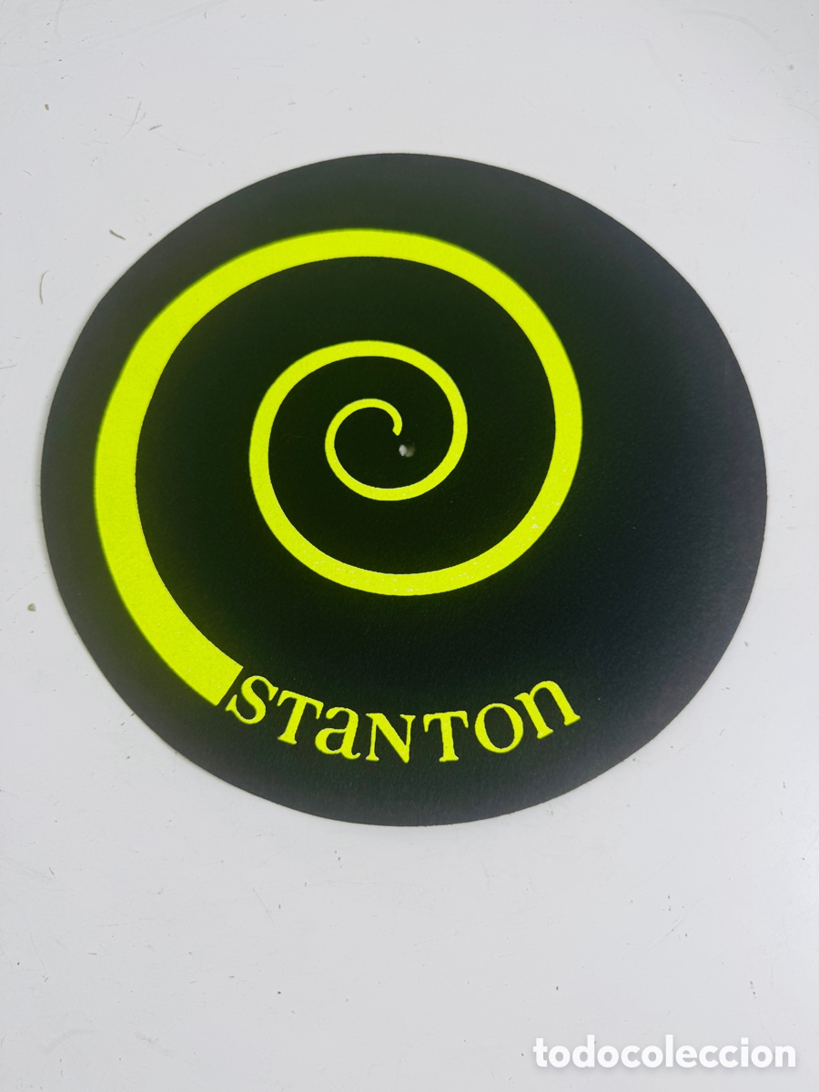 Segunda mano: Vintage Stanton DJ Slip Mat Spiral Slipmat, Technics 1200 / 1210