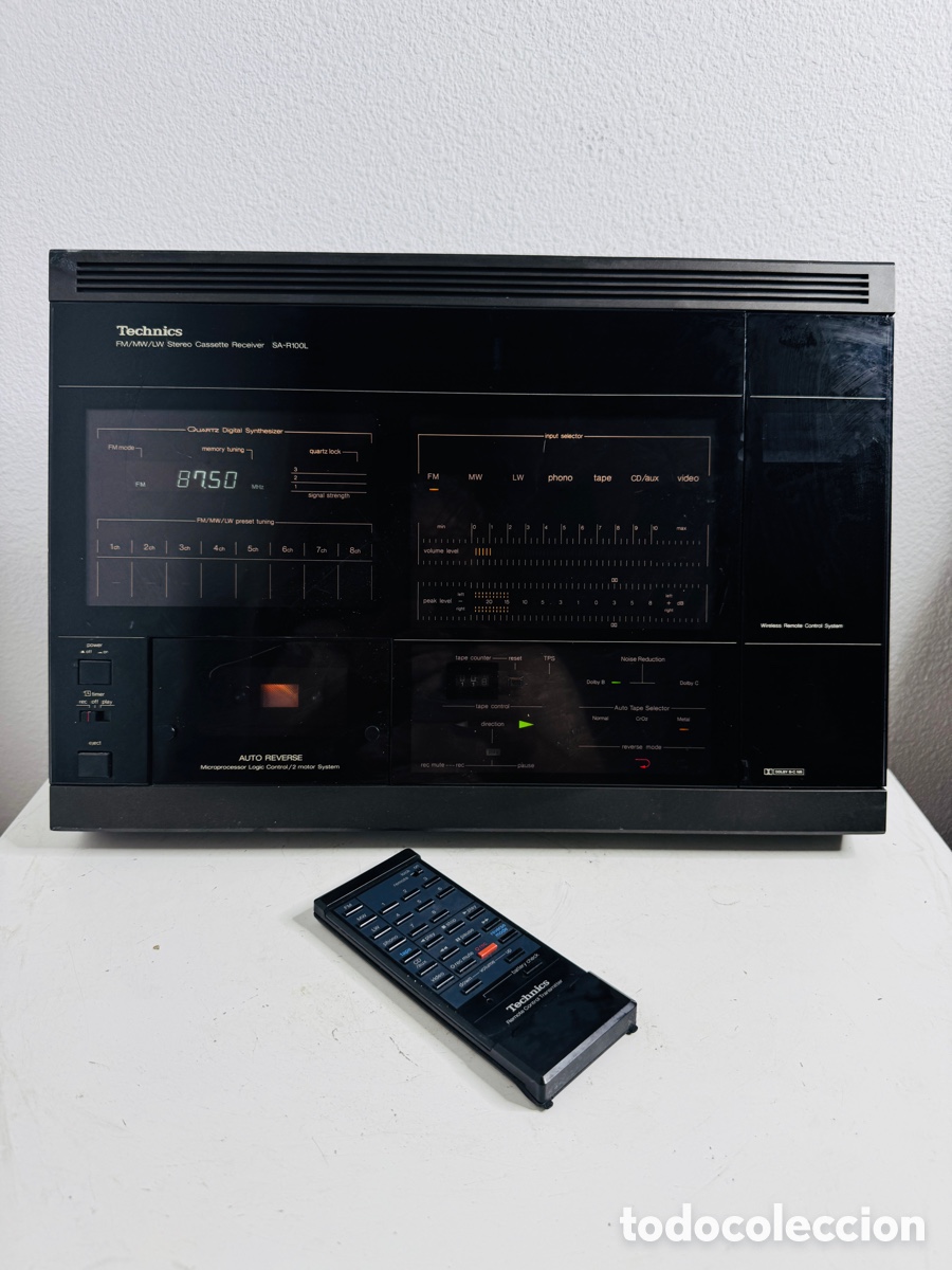 Segunda mano: Rare Vintage Technics SA-R 100 L Stereo Cassette Receiver Enciende Sin Comprobar