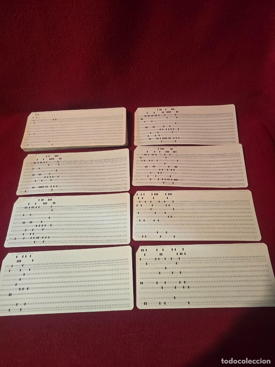 Segunda mano: LOTE DE 50 TARJETAS PERFORADAS PARA INTRODUCIR INFORMACION DE ORDENADORES ANTIGUOS , POSIBLE IBM.