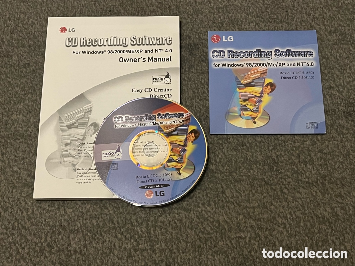 Segunda mano: LG CD Recording Software. Manual + CD. Owner&acute;s Manual