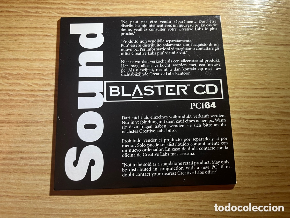 Segunda mano: SOUND BLASTER CD PCI 64. PCI64. Creative Labs