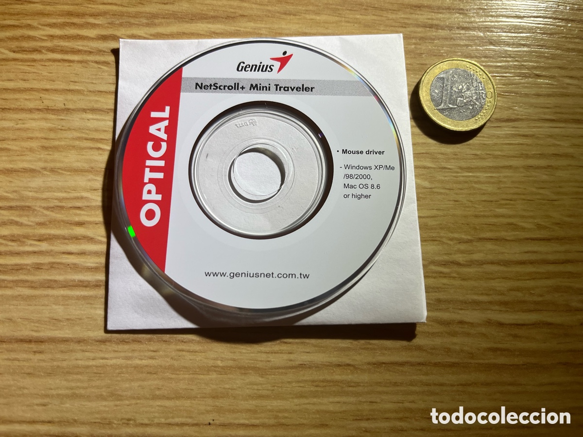Segunda mano: Mini CD Drivers para rat&oacute;n GENIUS NETSCROLL + MINI TRAVELER. OPTICAL. Mouse Driver