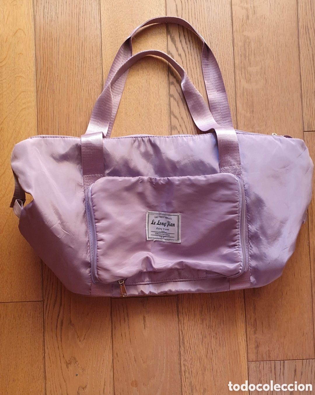 Segunda mano: Bolsa de viaje/Deporte plegable, lila Como nueva!