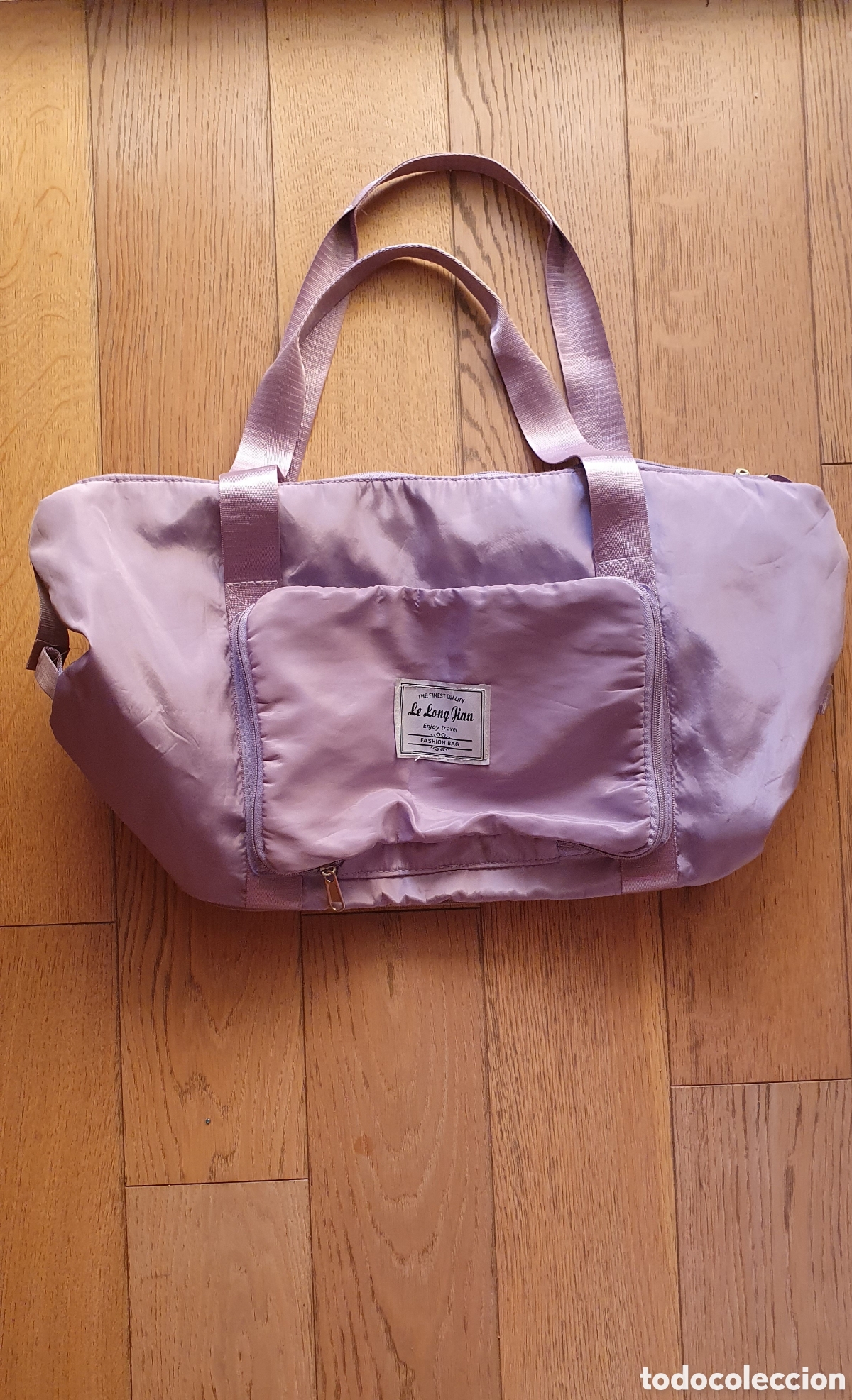 Segunda mano: Bolsa de viaje/Deporte plegable, lila Como nueva!