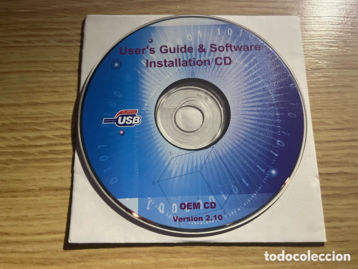Segunda mano: OEM CD Version 2.10. User&acute;s Guide & Software Installation CD. USB Hi-Speed Certified