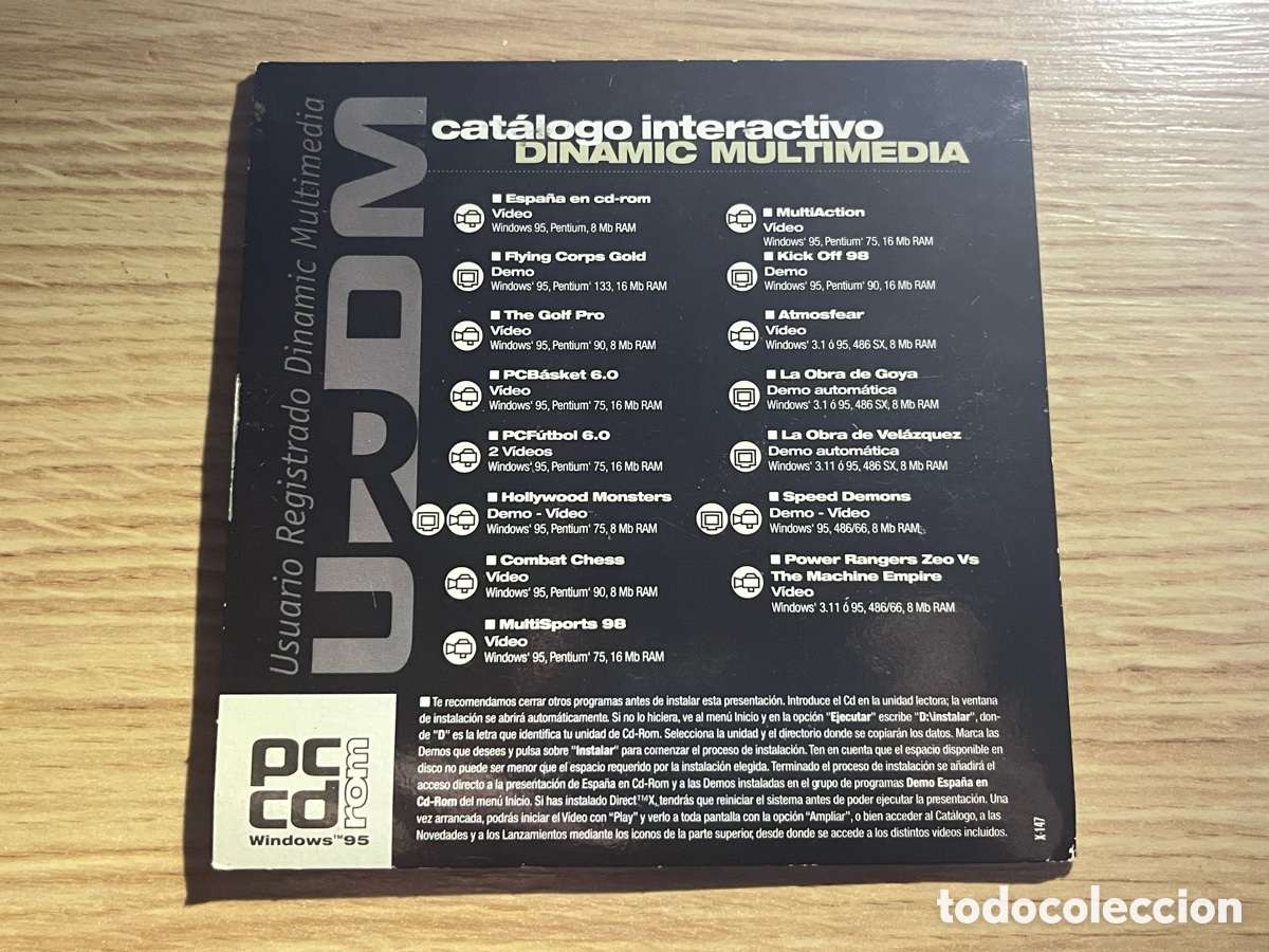 Segunda mano: CD Presentaci&oacute;n en v&iacute;deo URDM.Espa&ntilde;a en CDROM.Cat&aacute;logo interactivo DINAMIC MULTIMEDIA demos jugables - Foto 2