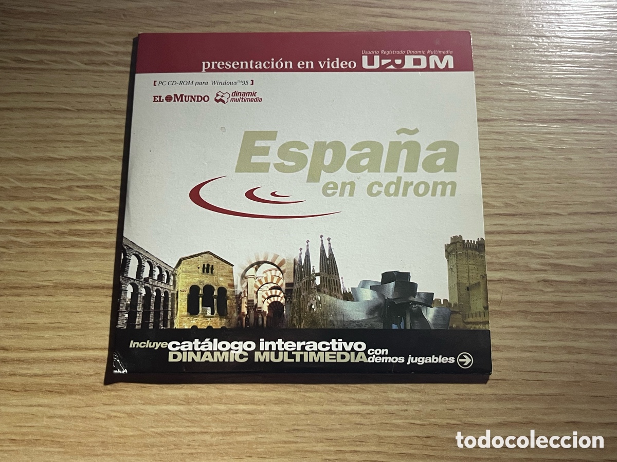 Segunda mano: CD Presentaci&oacute;n en v&iacute;deo URDM.Espa&ntilde;a en CDROM.Cat&aacute;logo interactivo DINAMIC MULTIMEDIA demos jugables