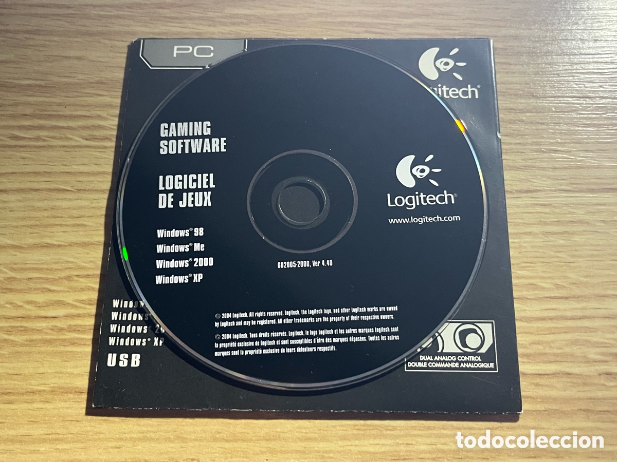 Segunda mano: CD LOGITECH DUAL ACTION INSTALLATION. Gaming Software para mando para PC + instrucciones - Foto 3