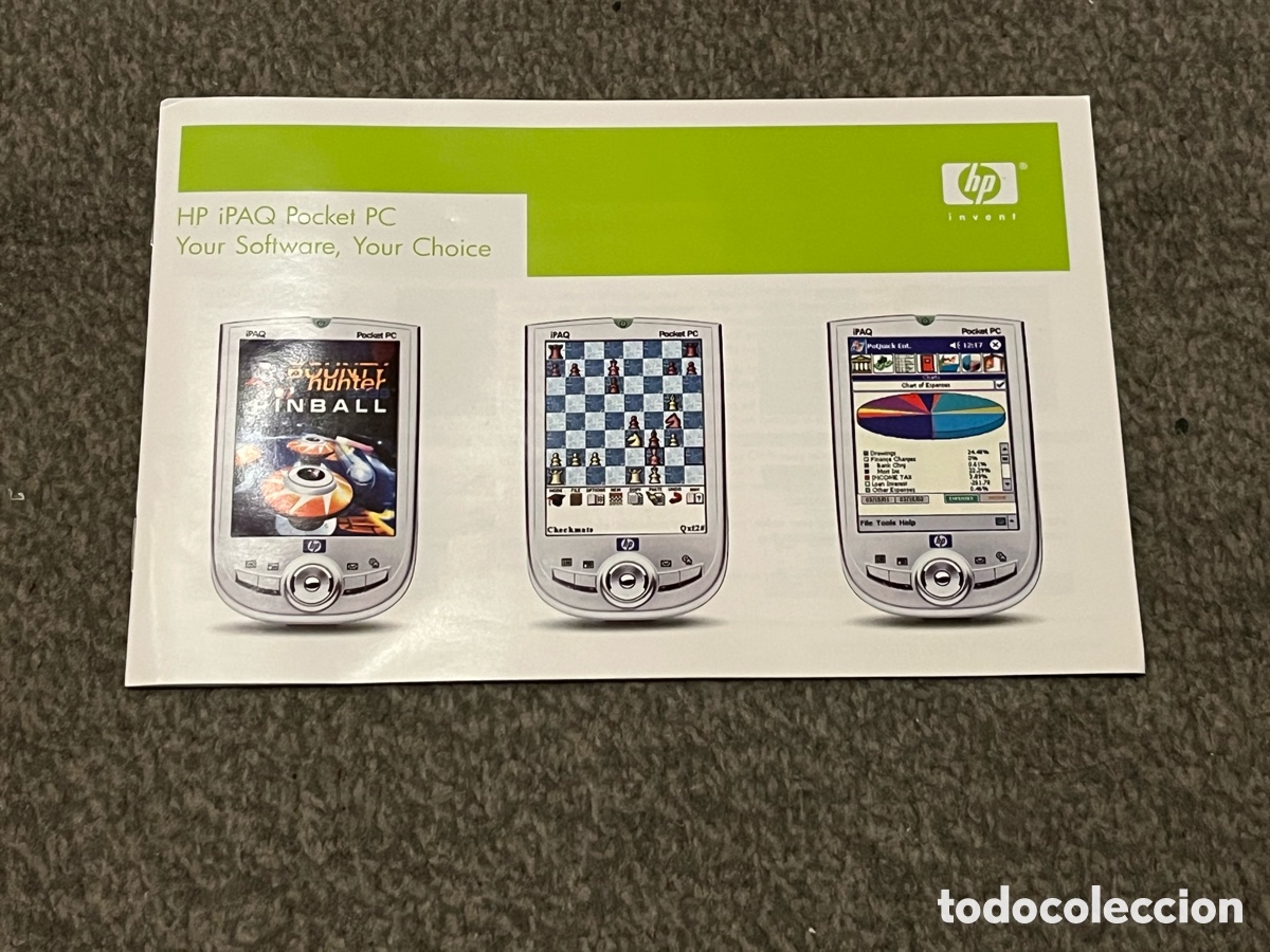 Segunda mano: Publicidad HP iPAQ Pocket PC. Your Software, your Choice. Selecci&oacute;n de software disponible