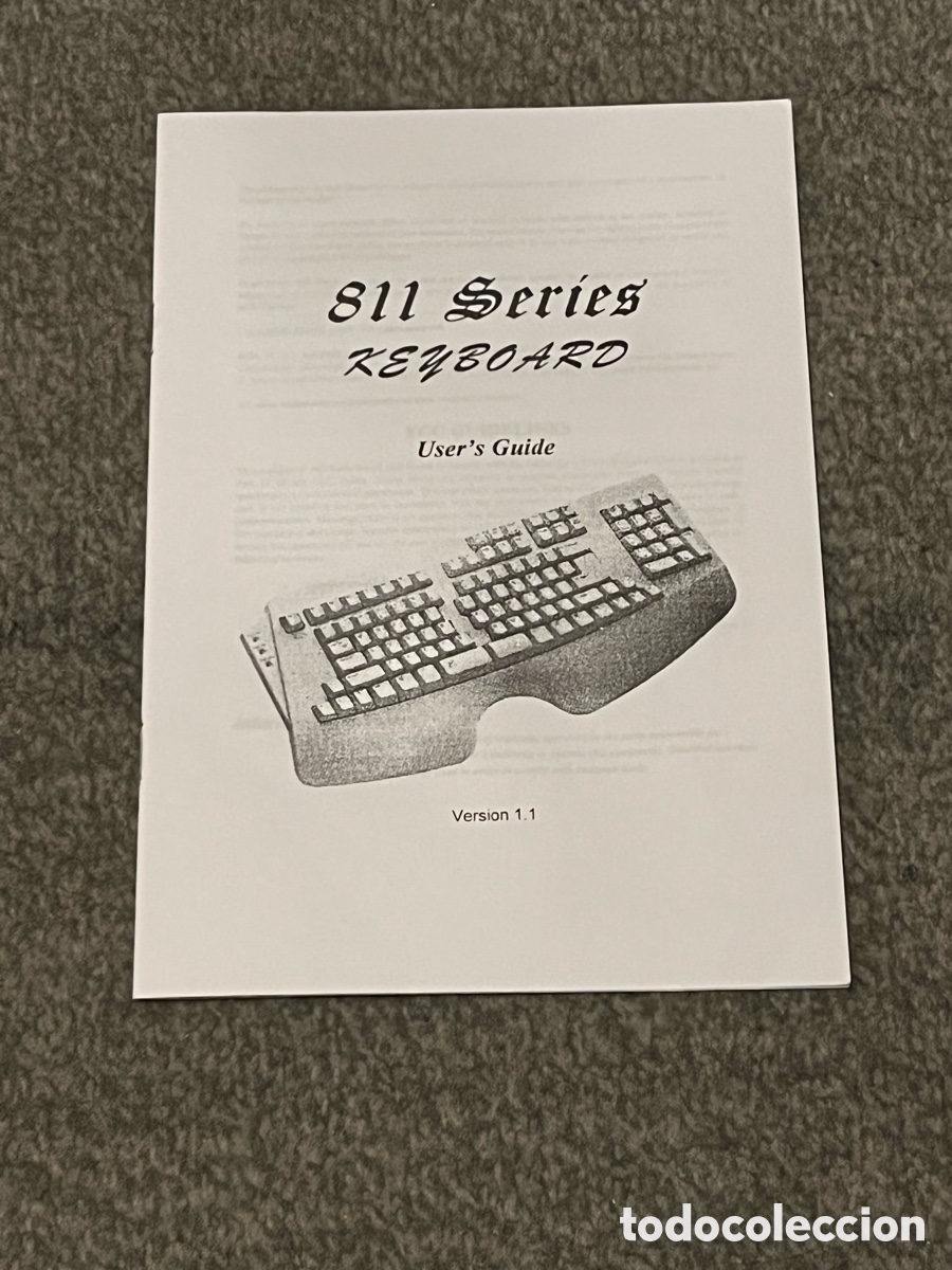 Segunda mano: Gu&iacute;a de Usuario teclado. 811 Series Keyboard. User&acute;s Guide. Version 1.1