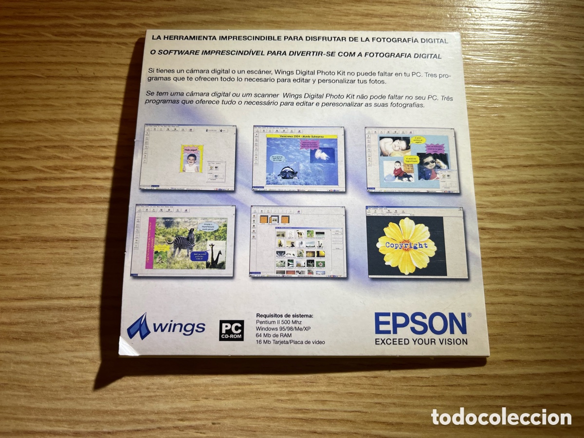 Segunda mano: CD DIGITAL PHOTO KIT. EPSON Exceed your vision. Wings - Foto 2