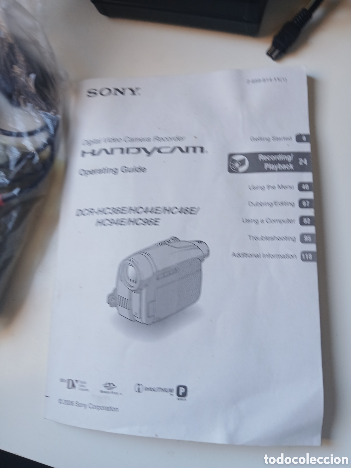 Segunda mano: Camara video Sony Handycam DCR y funda - Foto 4