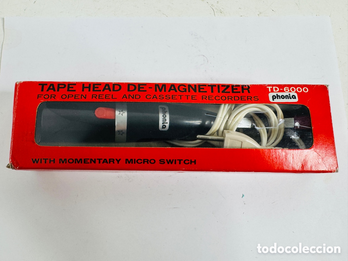 Segunda mano: desmagnetizador de cabezales de cinta modelo TD-6000 Phonia Japan Hifi Vintage