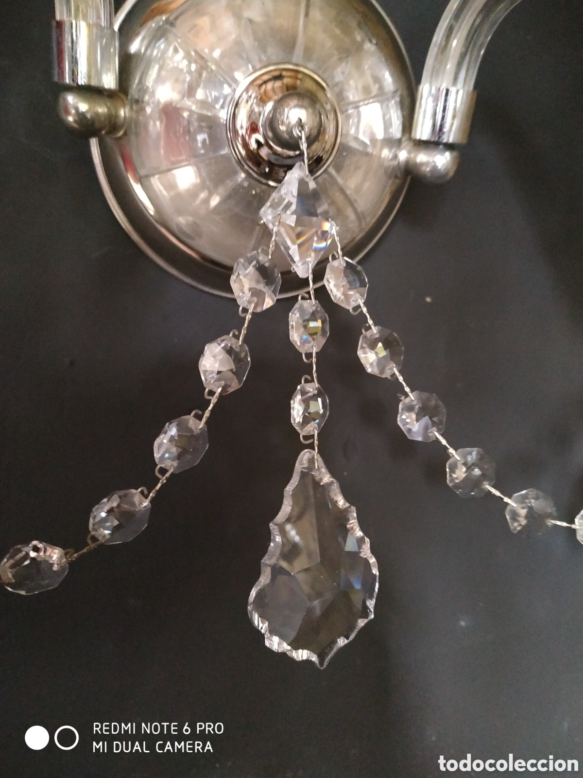 Segunda mano: Aplique de cristal con brillo - Foto 6