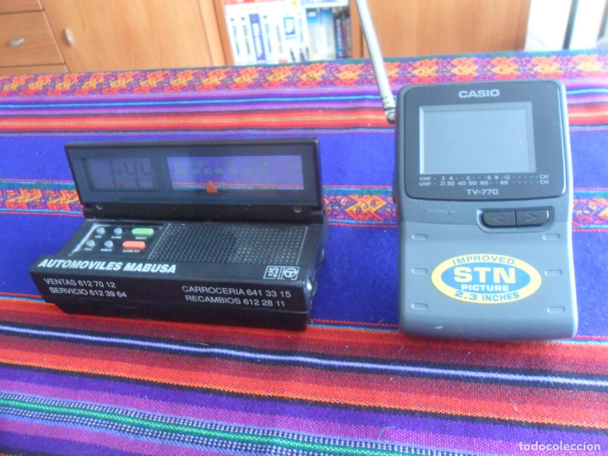 Segunda mano: MINI TELEVISOR CASIO TV 770 N. REGALO RELOJ RADIO DESPERTADOR.