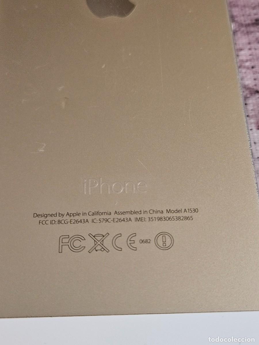 Segunda mano: Apple IPhone 5S, Modelo A1530. Para Piezas De Recambio. - Foto 4