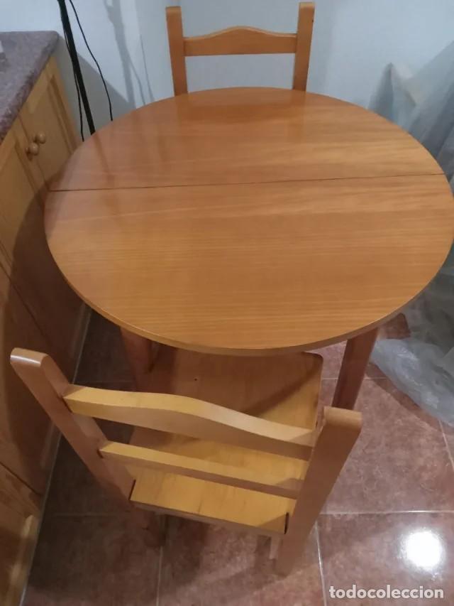 Segunda mano: Mesa redonda extensible provenzal 90-120 cm