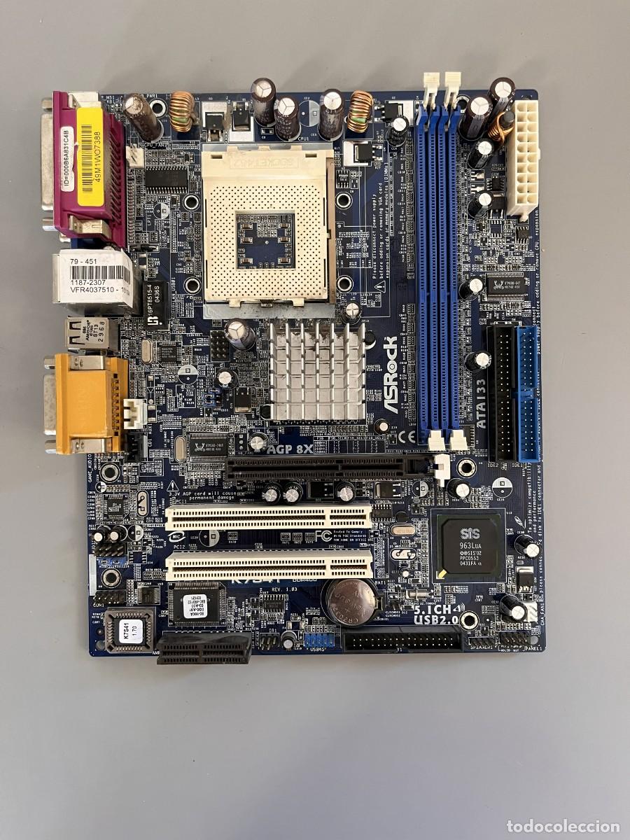 Segunda mano: Placa ASRock K7S41 Socket A (Piezas)