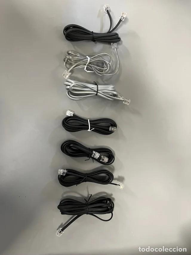 Segunda mano: Pack 8 Cables Tel&eacute;fono RJ11