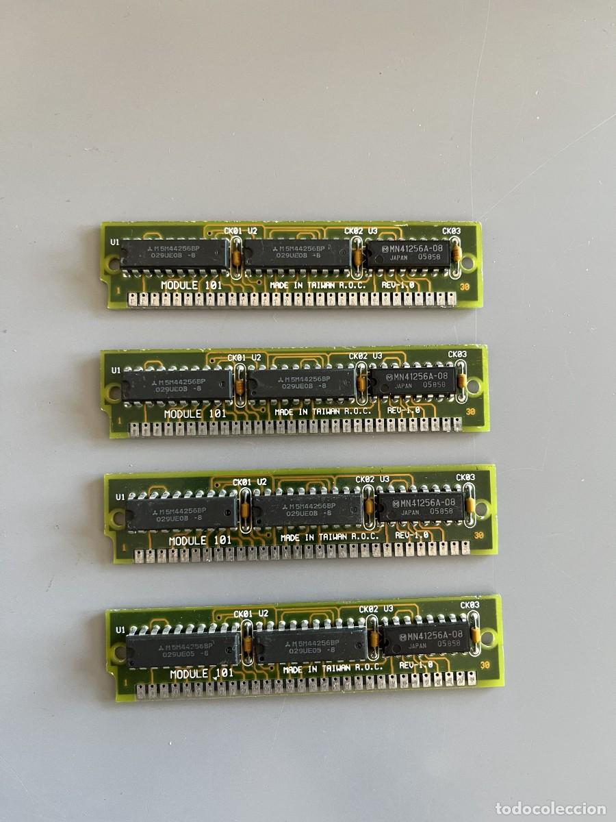 Segunda mano: Pack 4x M&oacute;dulos RAM 30-pin SIMM 256KB