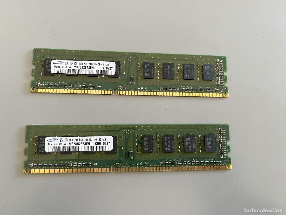 Segunda mano: RAM 2GB (2x1GB) DDR3 1333MHz Samsung