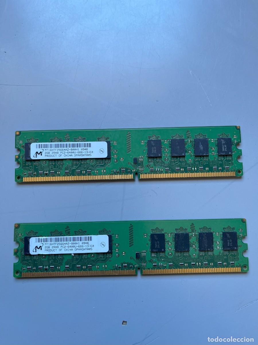 Segunda mano: RAM 4GB (2x2GB) DDR2 800MHz Micron PC2